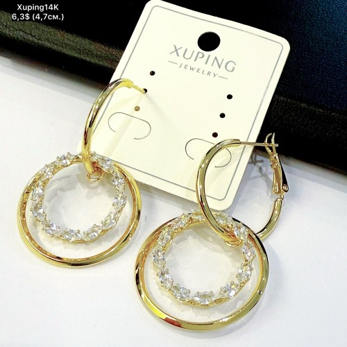 Сережки Xuping14К 10930 (4.7см)